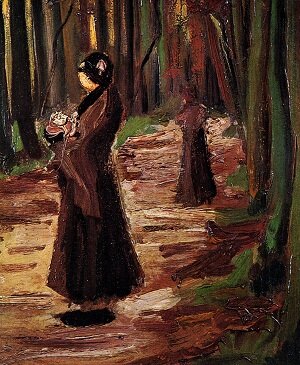 Винсент Ван Гог ранние работы Две женщины в лесу 1882г